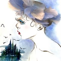 Asako Tani　イラスト作品　白鳥の湖　バレエ　チャイコフスキー